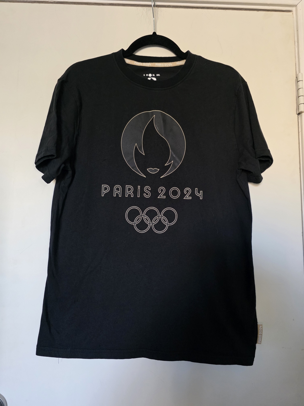 Black Paris 2024 Graphic Short Sleeve Tee